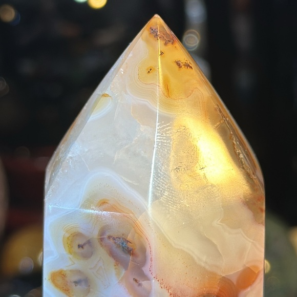 Carnelian Crystal Tower With Druzy! - Picture 12 of 13